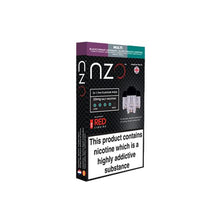 Load image into Gallery viewer, NZO 20mg Salt Cartridges with Red Liquids Nic Salt (50VG/50PG)