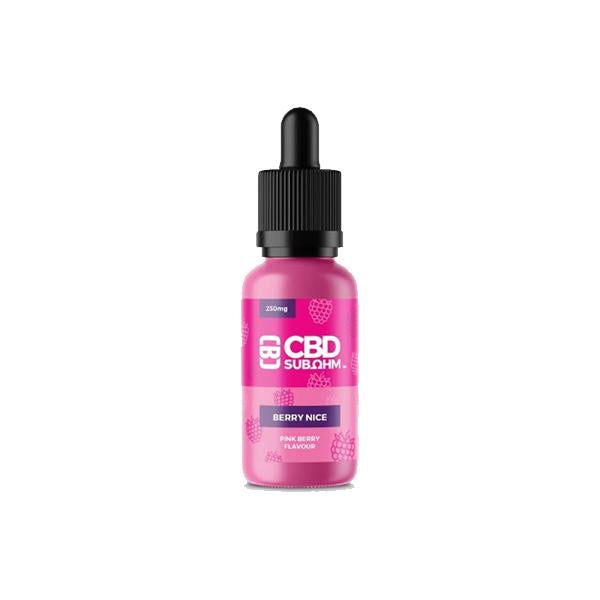 CBD Asylum 500mg CBD Sub Ohm E-liquid 25ml Shortfill (70VG/30PG)