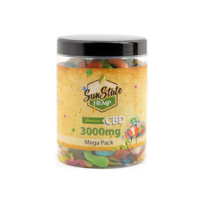 Sun State Hemp 3000mg CBD Mega Pack Gummies