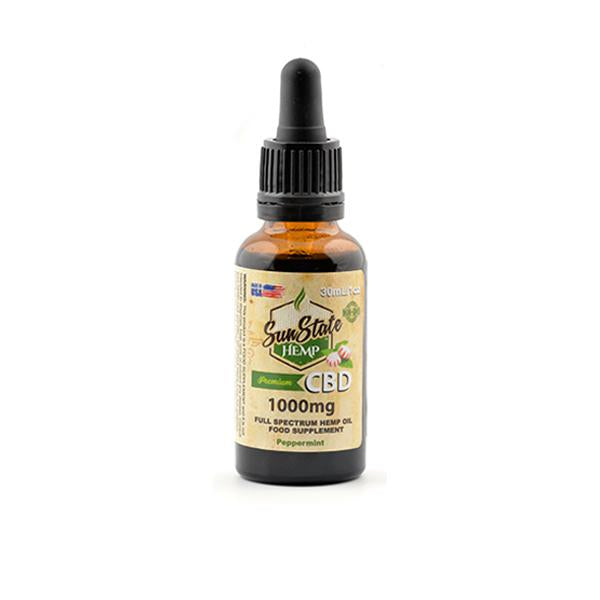 Sun State Hemp 1000mg CBD Full Spectrum Tincture Oil 30ml