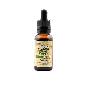 Sun State Hemp 1000mg CBD Full Spectrum Tincture Oil 30ml