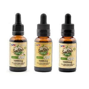 Sun State Hemp 1000mg CBD Full Spectrum Tincture Oil 30ml