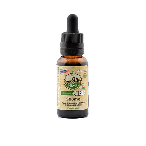 Sun State Hemp 500mg CBD Full Spectrum Tincture Oil 30ml