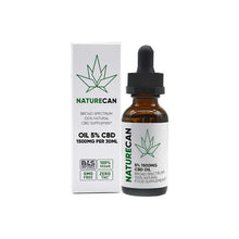 Load image into Gallery viewer, Naturecan 5% 1500mg CBD Broad Spectrum MCT Oil 30ml
