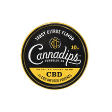 Load image into Gallery viewer, Cannadips 150mg CBD Snus Pouches - Tangy Citrus
