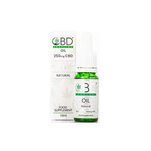 Load image into Gallery viewer, CBD Leafline 250mg CBD Food Supplement Oil 10ml
